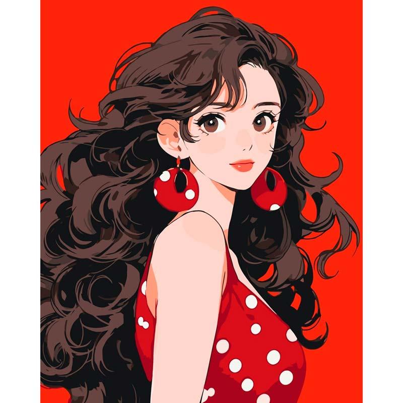 Картина за номерами ART CRAFT Anime girl 40х50 см (10132-AC) Картина за номерами ART CRAFT Anime girl 40х50 см (10132-AC)