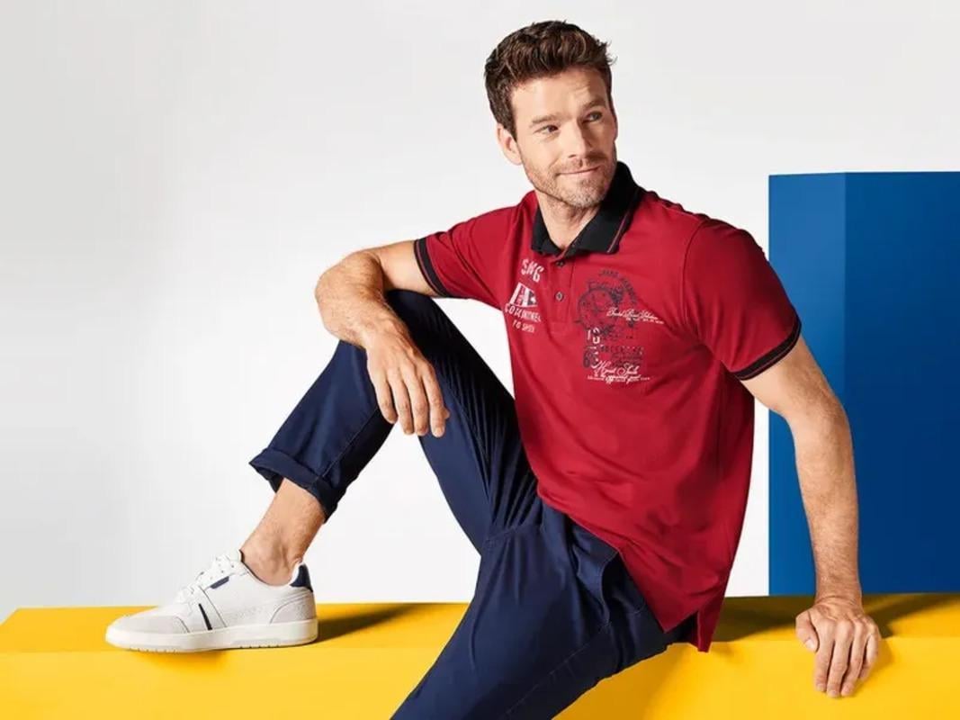 Поло мужскoe Livergy L Красный (PL0016M055)