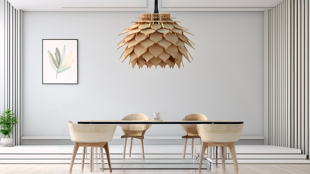 Люстра деревянная Шишка (2604095610)