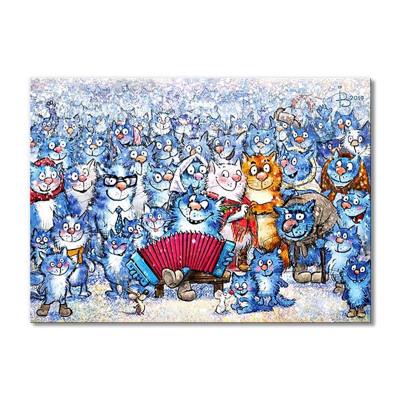 Модульная картина Все вместе 1 модуль 70x105 см (_rinaz_2019194645)