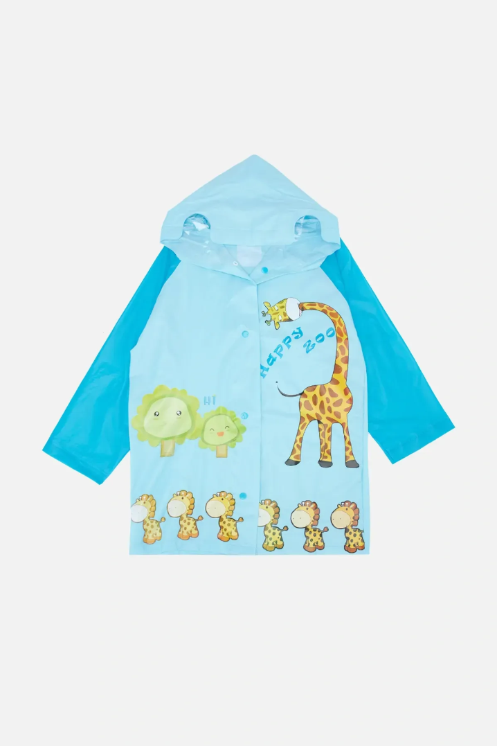 Дождевик детский для мальчика Happy Zoo C33809 63 см Синий (26482651)