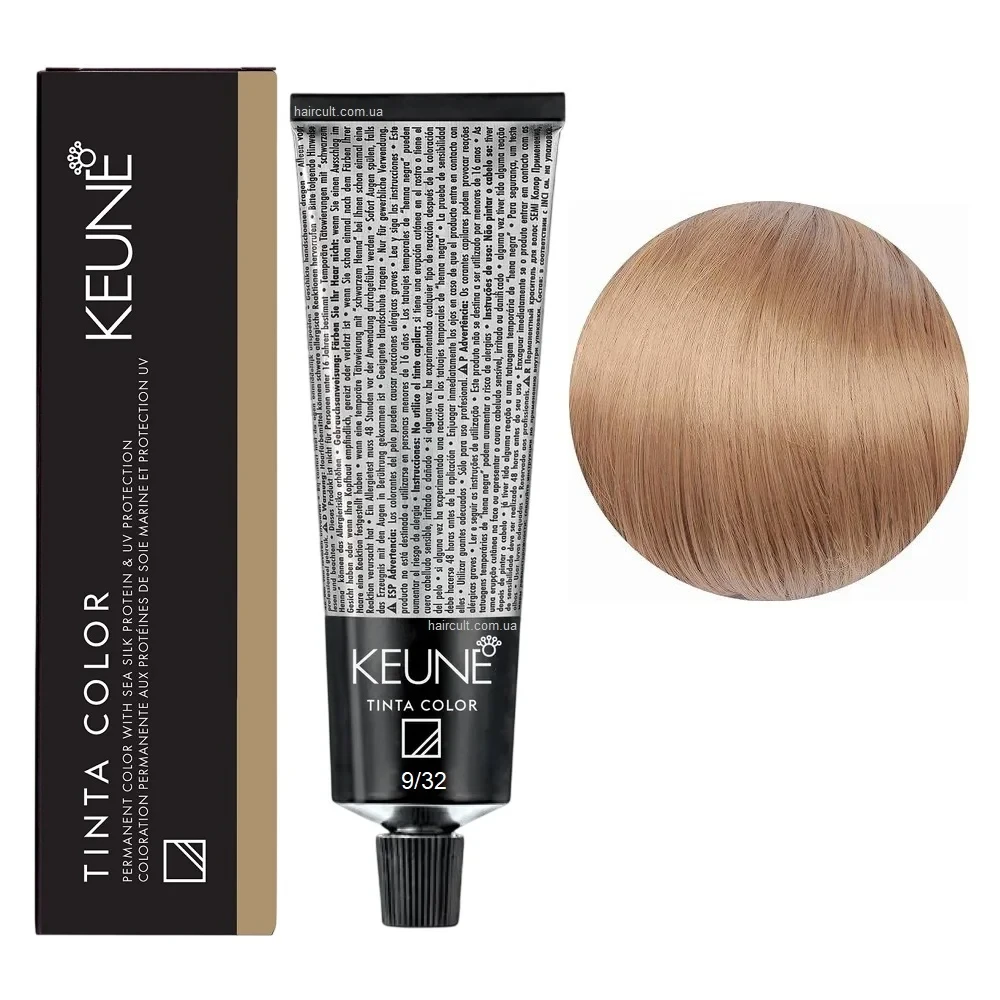 Краска для волос стойкая Keune Tinta Color 9.32 Very Light Beige Blonde 60 мл