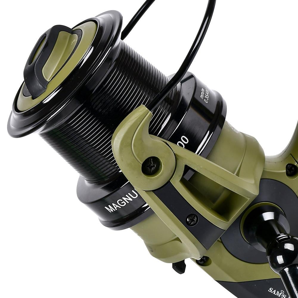 Катушка карповая с бейтранером SF24345-9 Magnum Carp 9000 5+1bb металлическая шпуля - фото 4
