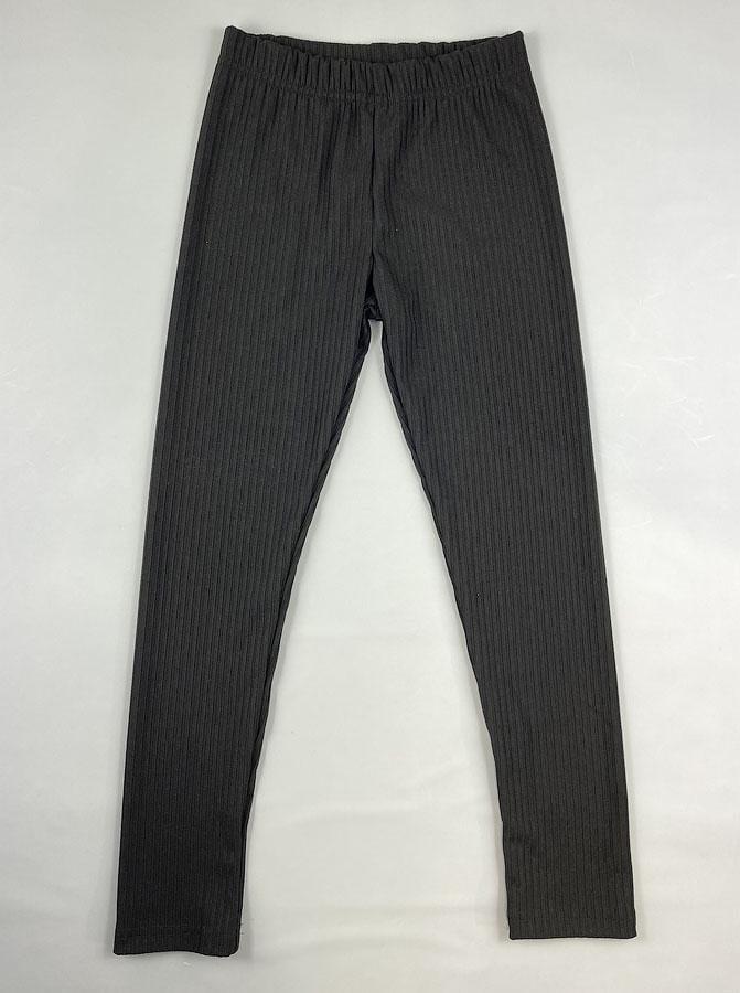 Лосини в рубчик для дівчинки Semejka 0303 134 см Чорний (104778) - фото 2