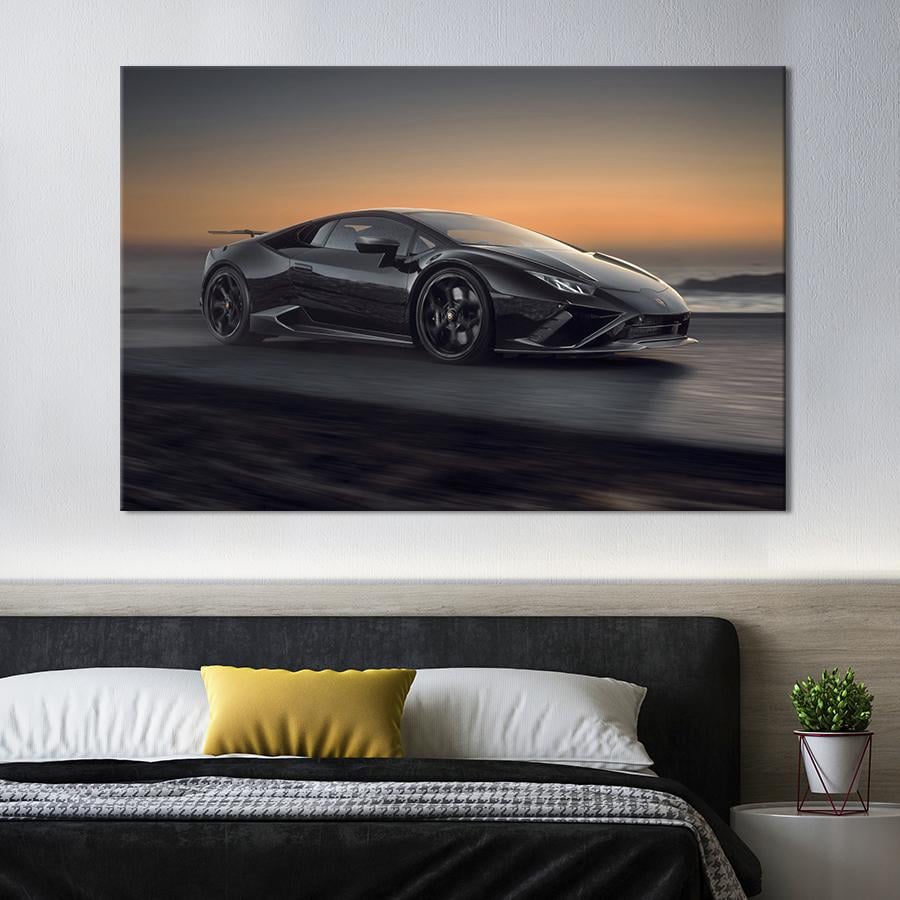 Картина на холсте Тюнинг Lamborghini Huracan EVO 75x50 см (1371-1)