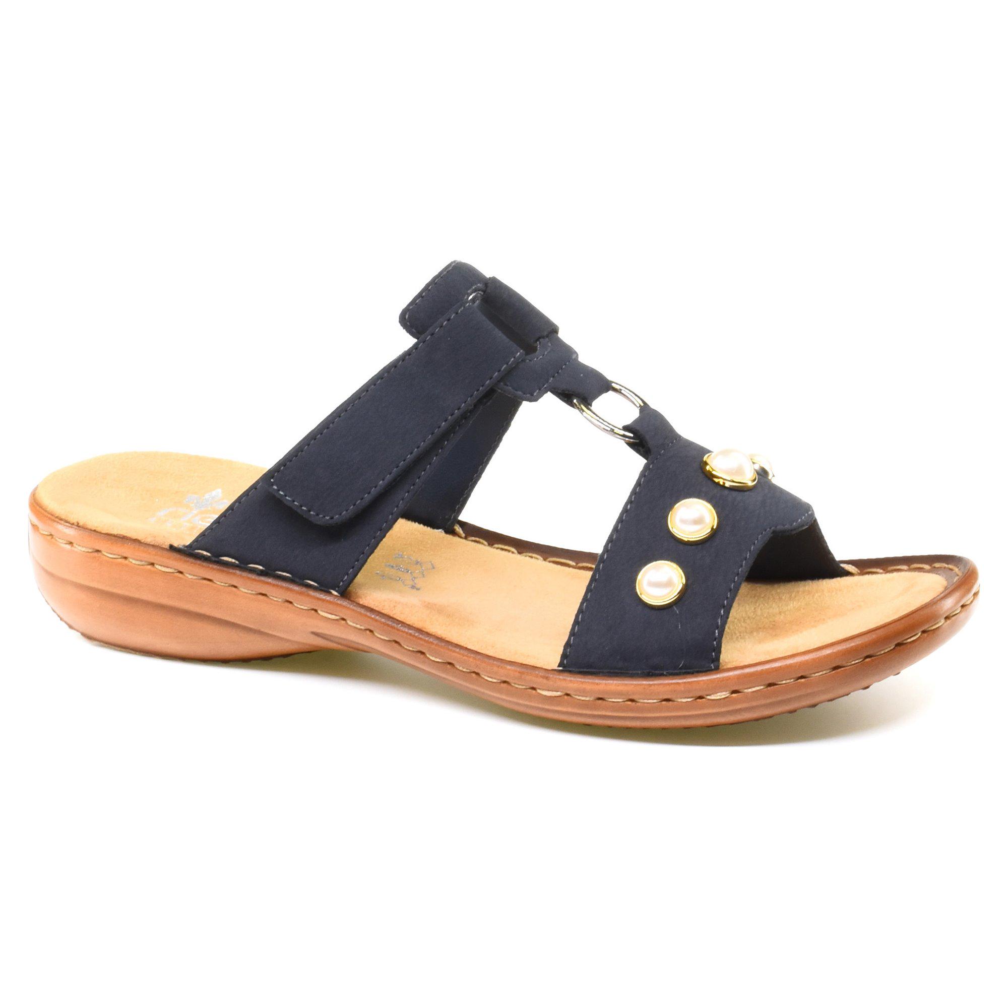 ᐉ Шлепанцы женские Rieker р. 37 Синий (069449-37) • Купить в Киеве ...