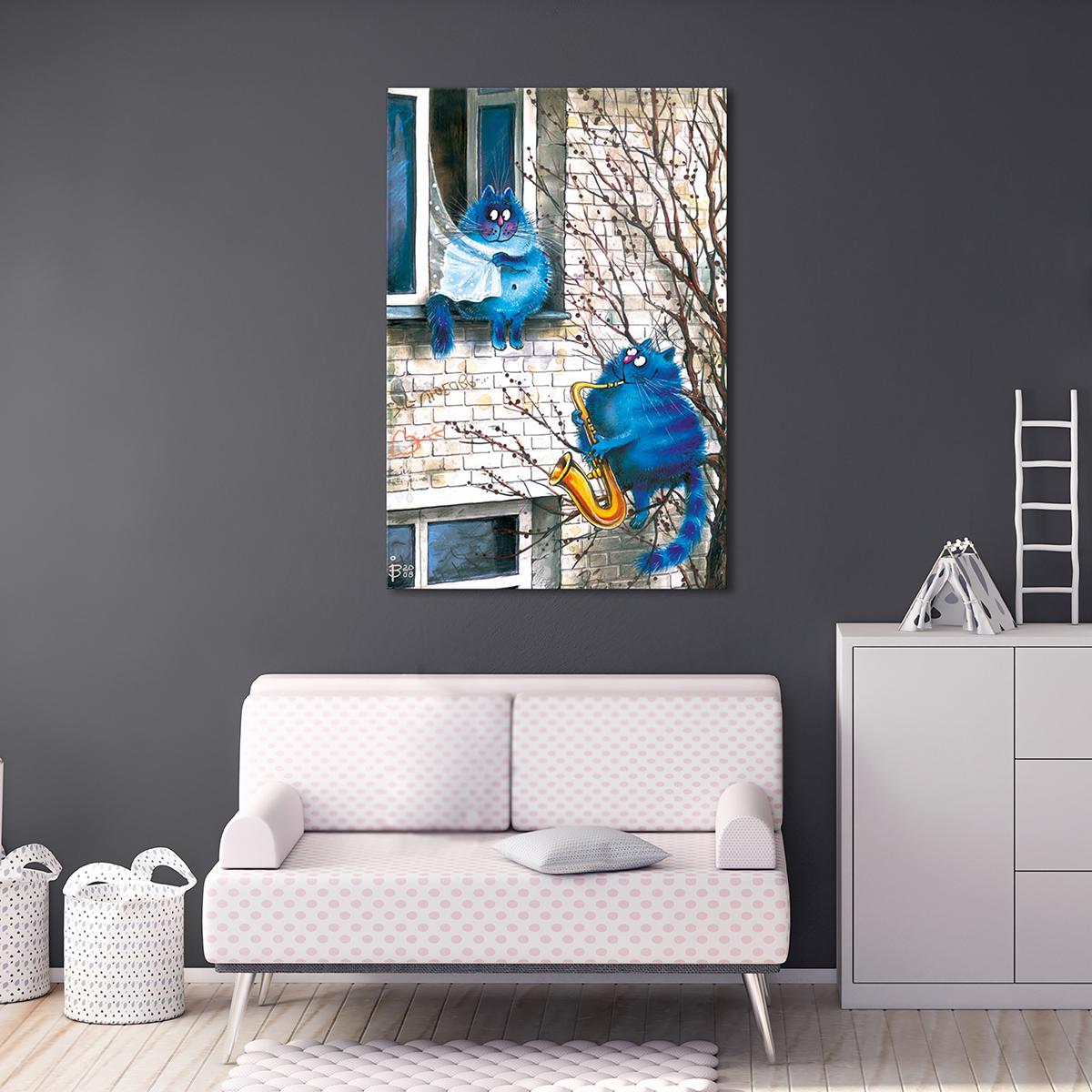 Модульная картина Мелодия любви 1 модуль 80x120 см