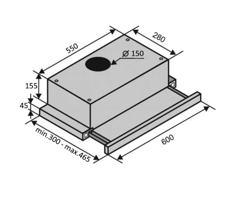 Витяжка GARDA 60 IVG 900 LED - фото 2 Витяжка GARDA 60 IVG 900 LED - фото 2