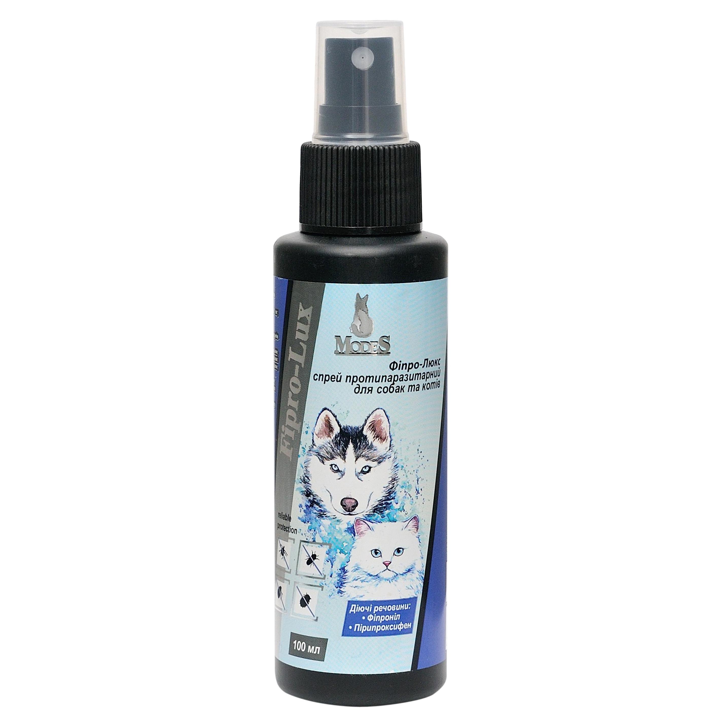 Спрей протипаразитарний ModeS Fipro-Lux для котів та собак 100 мл (27841541)