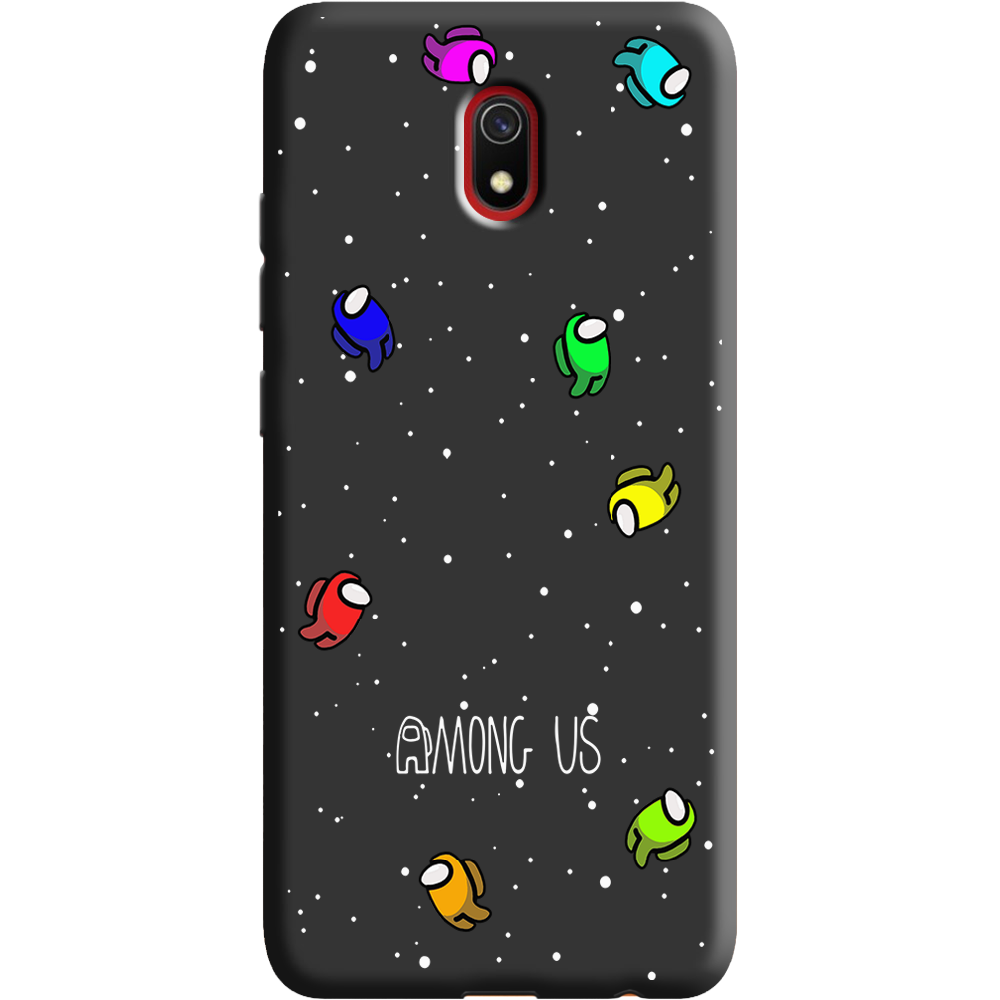 Чехол Boxface Xiaomi Redmi 8A Among Us Invisible Черный силикон (38341-bk76-38671)