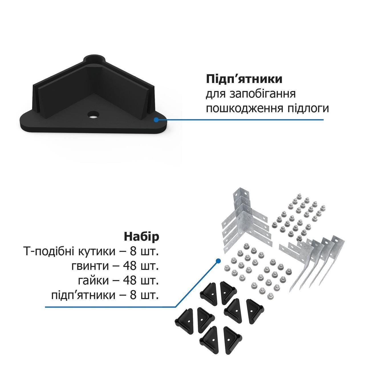 Стеллаж Меткас Атлант КС 150 кг/полку 5 полок металлический 2000x900x300 мм (2423198915) - фото 10 Стеллаж Меткас Атлант КС 150 кг/полку 5 полок металлический 2000x900x300 мм (2423198915) - фото 10