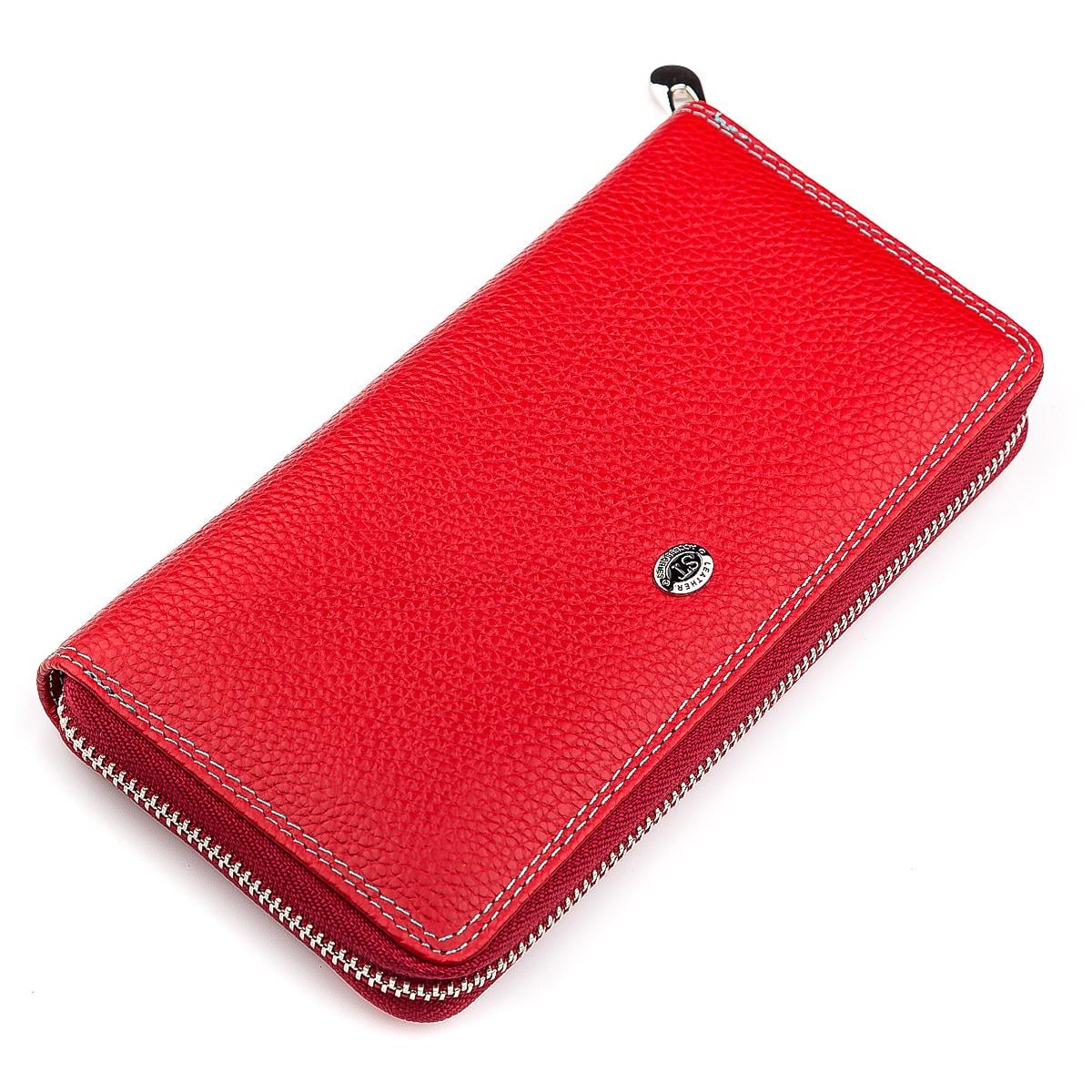 Кошелек женский ST Leather 18376 кожа Красный