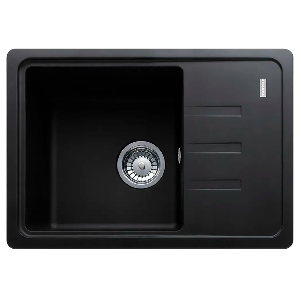 Мойка кухонная с крылом Franke Malta BSG 611-62 прямоугольная фрагранит 620х435 мм Matte Black (114.0667.450)