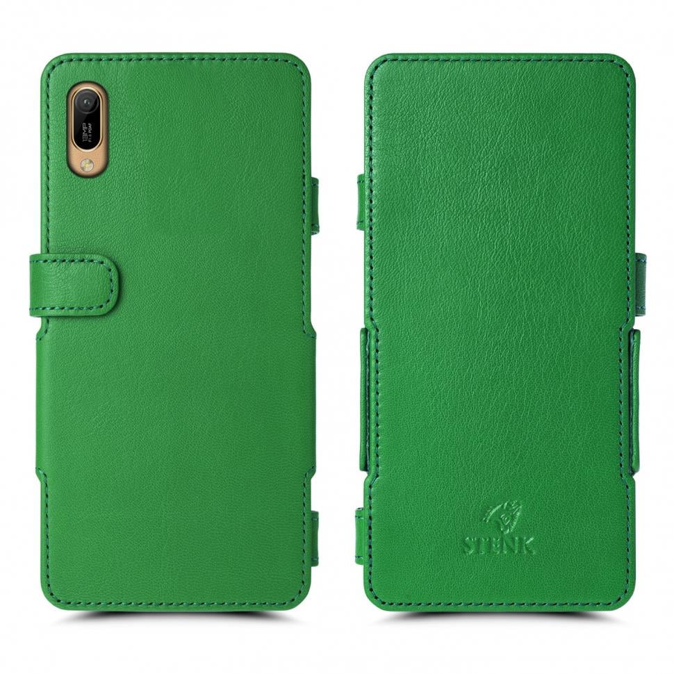 Чехол книжка Stenk Prime для Huawei Y6 (2019) Зеленый (65478)