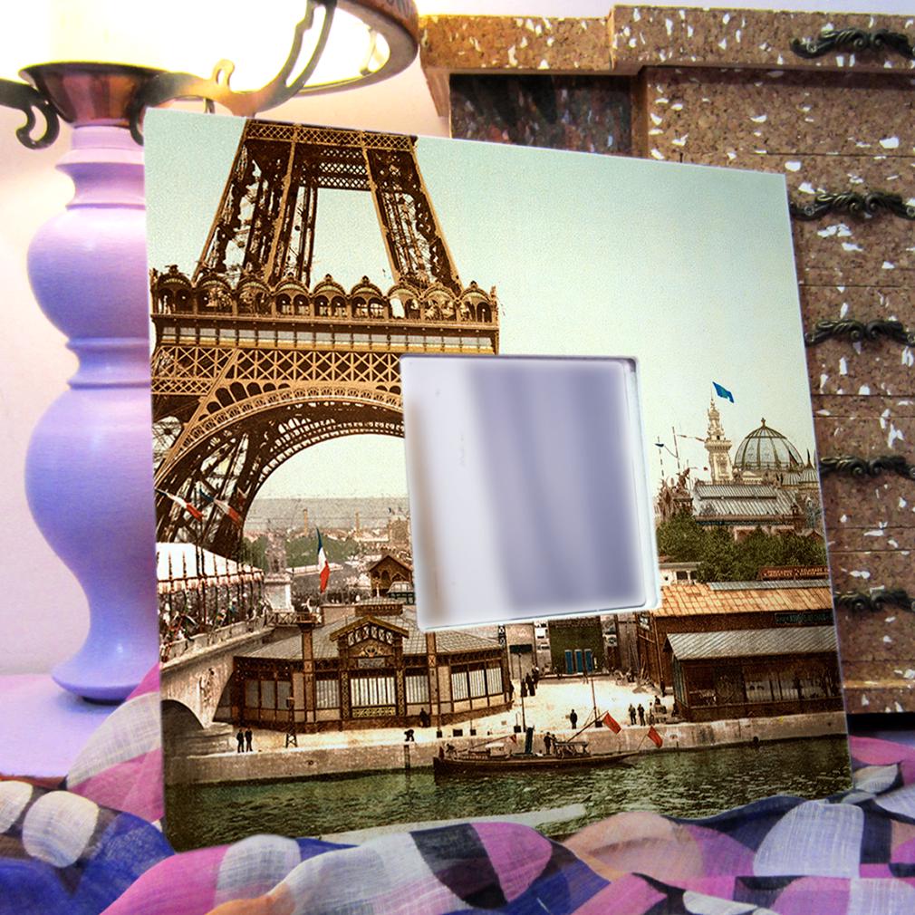 Дзеркало декоративне із зображенням Ейфелева вежа Париж 260х260 мм (M03027) - фото 3