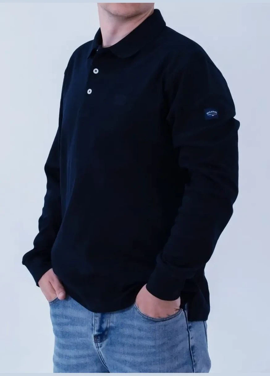 Поло чоловіче з довгим рукавом Paul&Shark Interlock PS-3497NV 2XL - фото 5