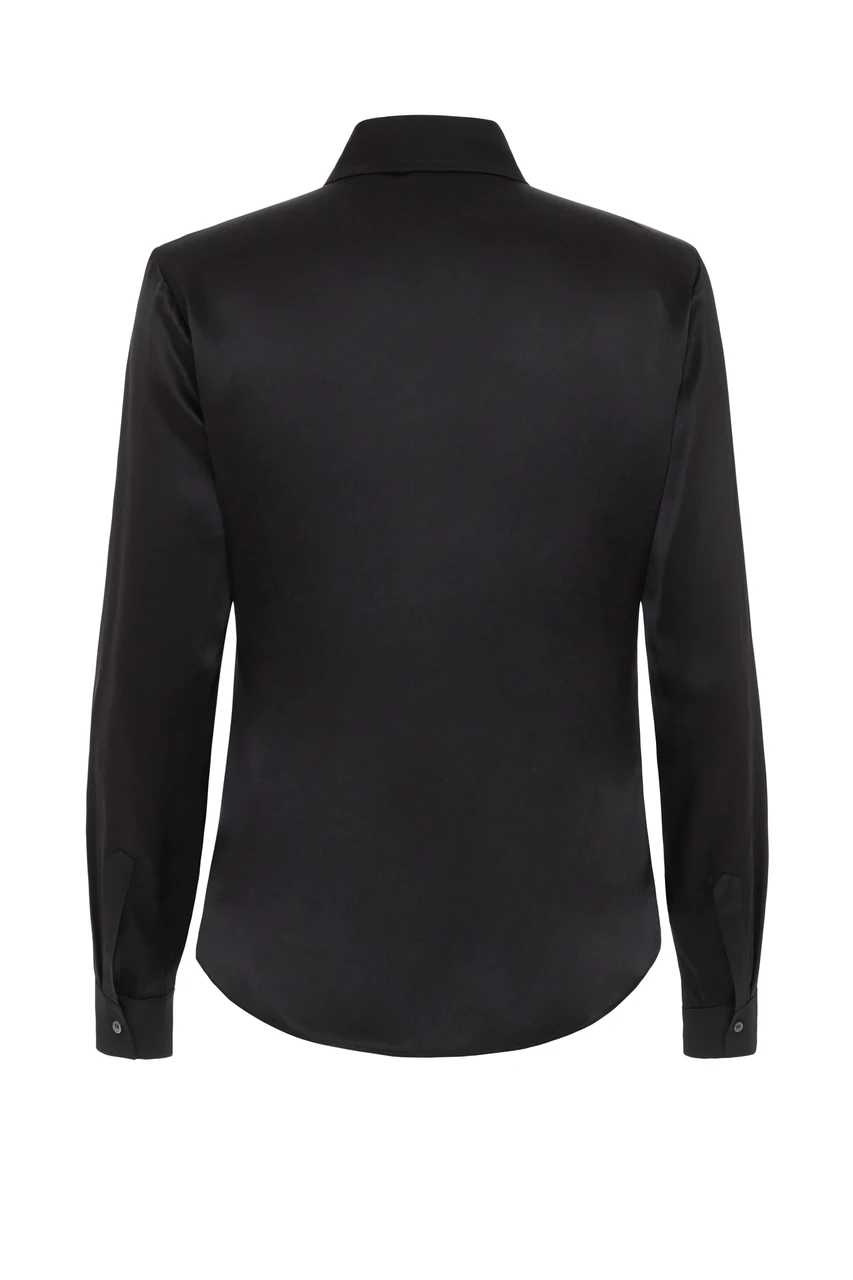 Облегающая рубашка р. 39 Черный (1650648691) - фото 2