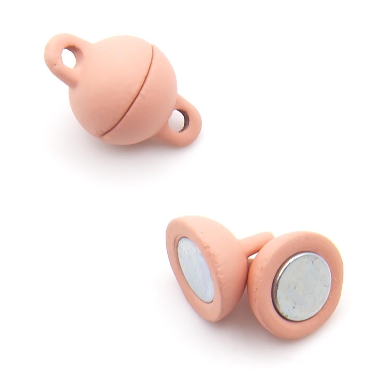 Замок магнитный Шар 8 мм 1 шт. Светло-розовый (ЗМ0008ш09)