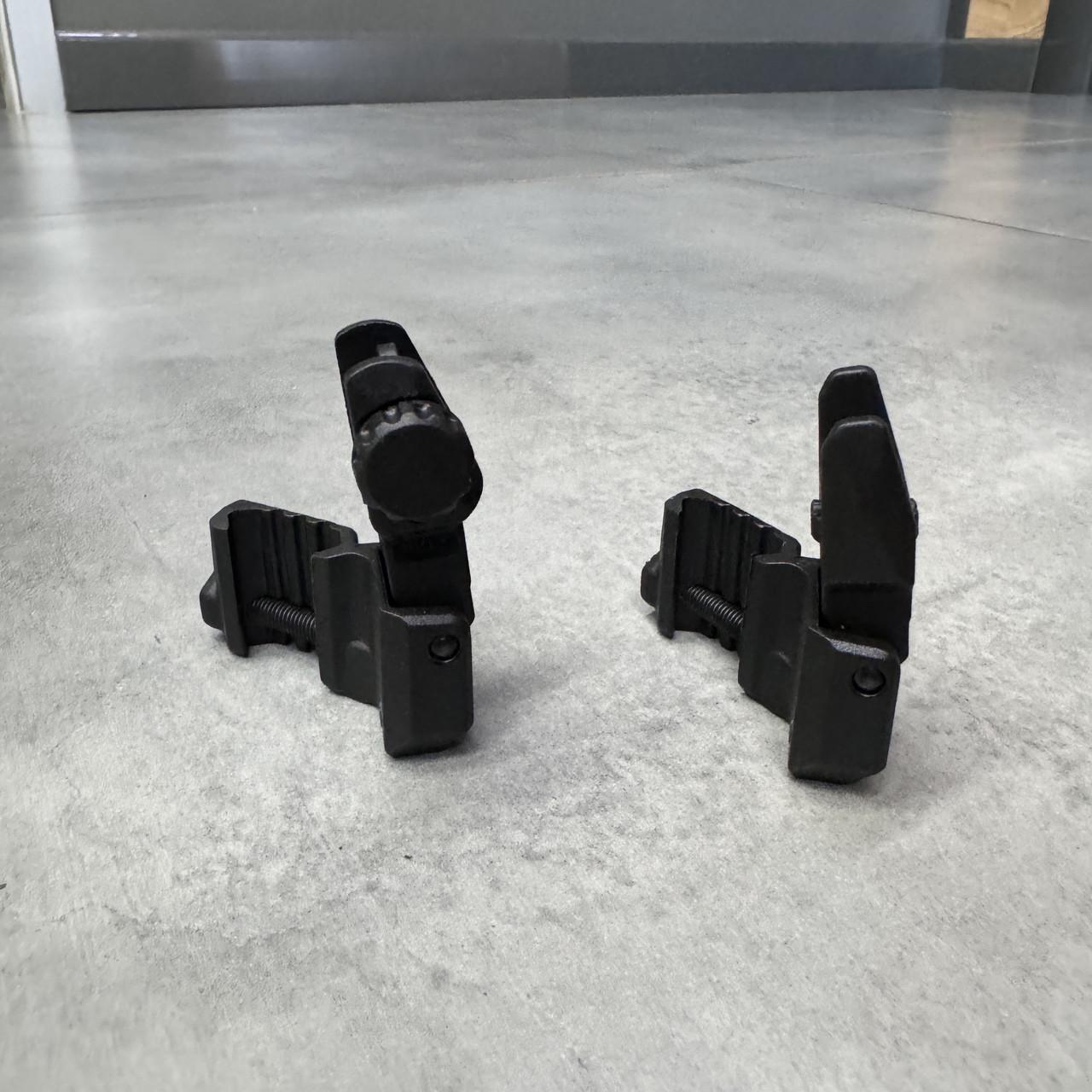 Мушка и целик DLG Tactical DLG-185 45° высокие складные на планку Picatinny (245541) - фото 2 Мушка и целик DLG Tactical DLG-185 45° высокие складные на планку Picatinny (245541) - фото 2