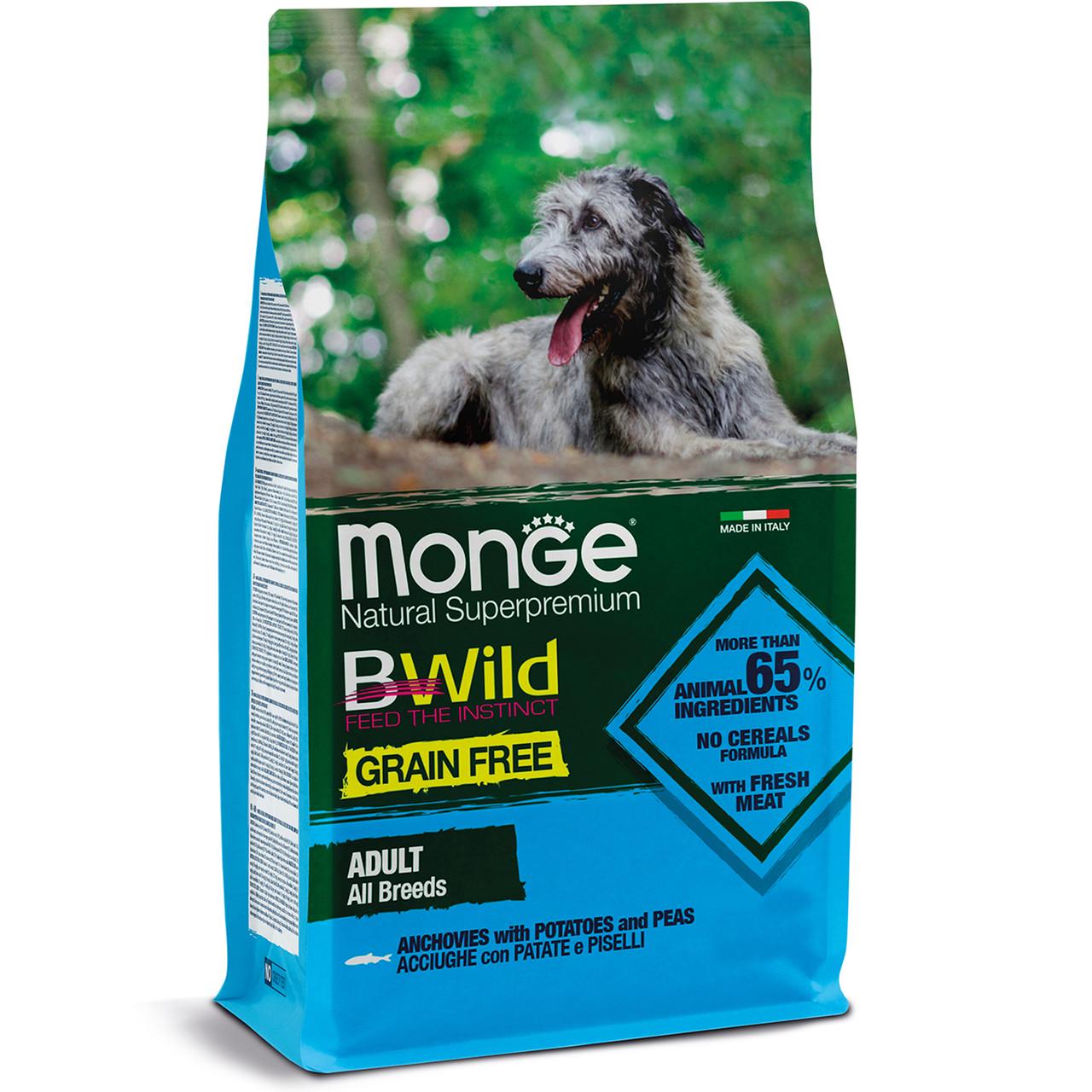 Корм для собак Monge BWild Grain free Анчоус 2,5 кг (70011716)