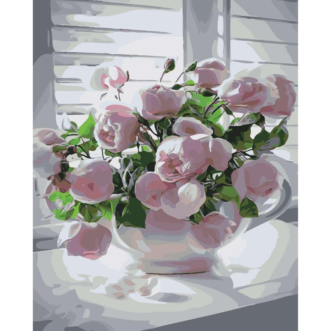 Картина по номерам Strateg Весенние бутоны 40х50 см (SY6416)