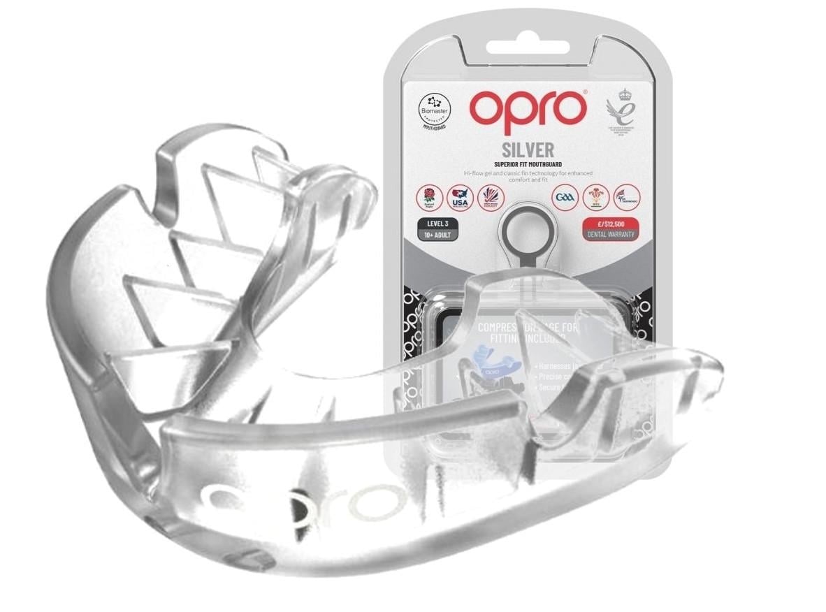 Капа для взрослых Opro Silver с 11 лет Clear (Silver_Clear) Капа для взрослых Opro Silver с 11 лет Clear (Silver_Clear)