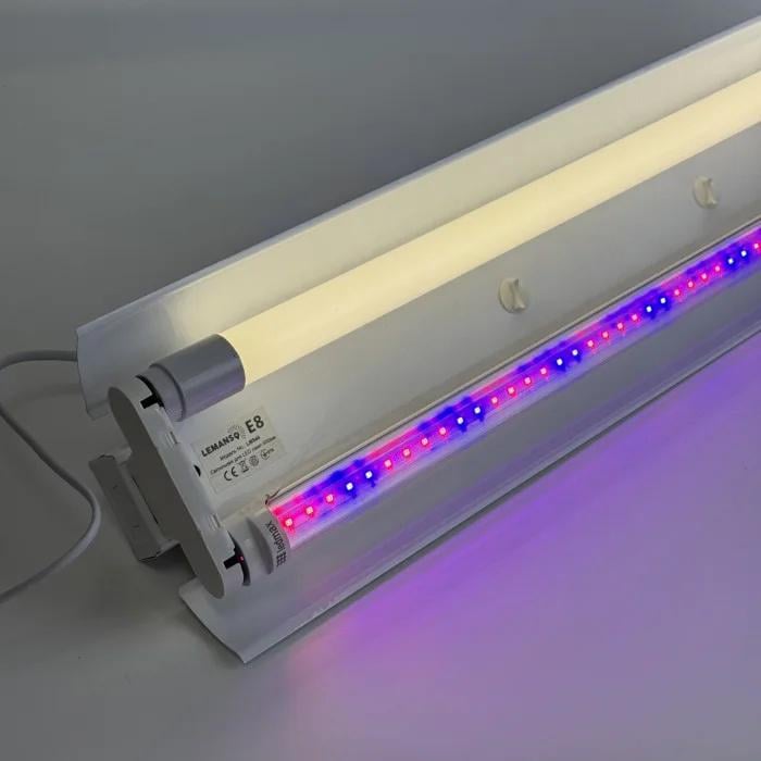 Фитосветильник для растений Led Story на 2 LED-лампы Т8 0,6 м 8 Вт Fito и 5000K 9W с кабелем 1,5 м (37368808)