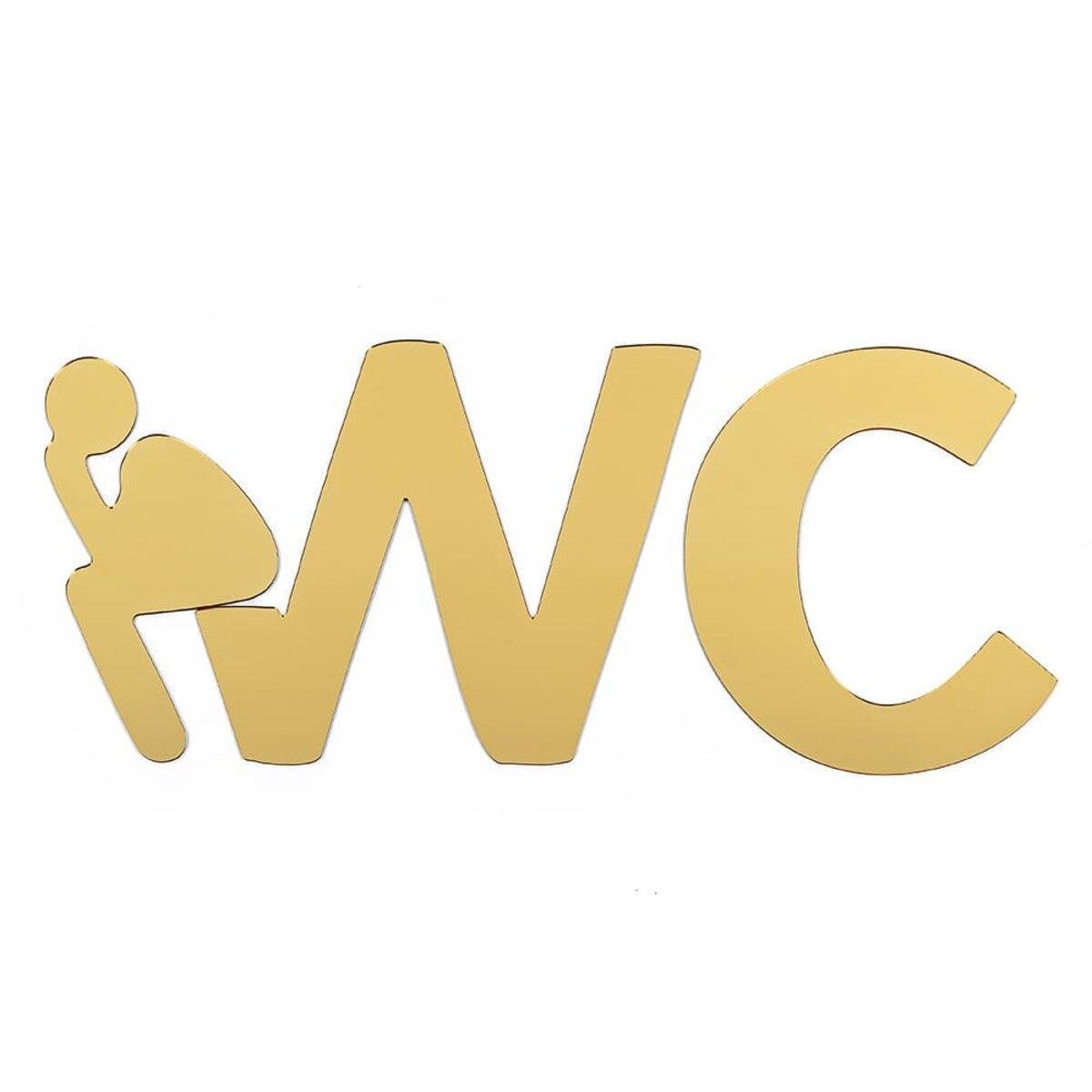 Декор дзеркальний акриловий самоклеючий WC 3 шт. Золотий (SW-00002525)