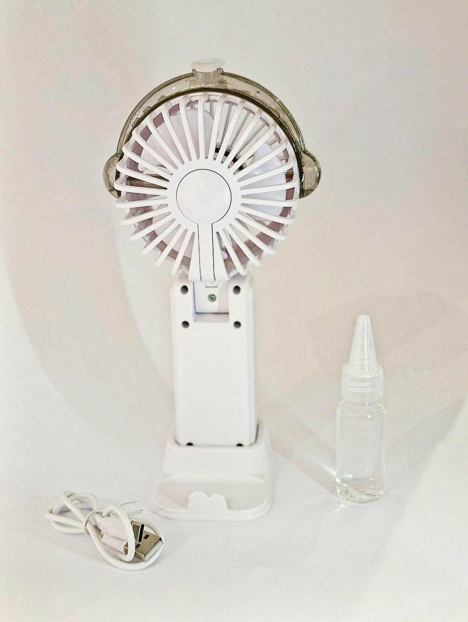 Вентилятор на акумуляторі з розпиленням води 20 см Білий - фото 6 Вентилятор на акумуляторі з розпиленням води 20 см Білий - фото 6