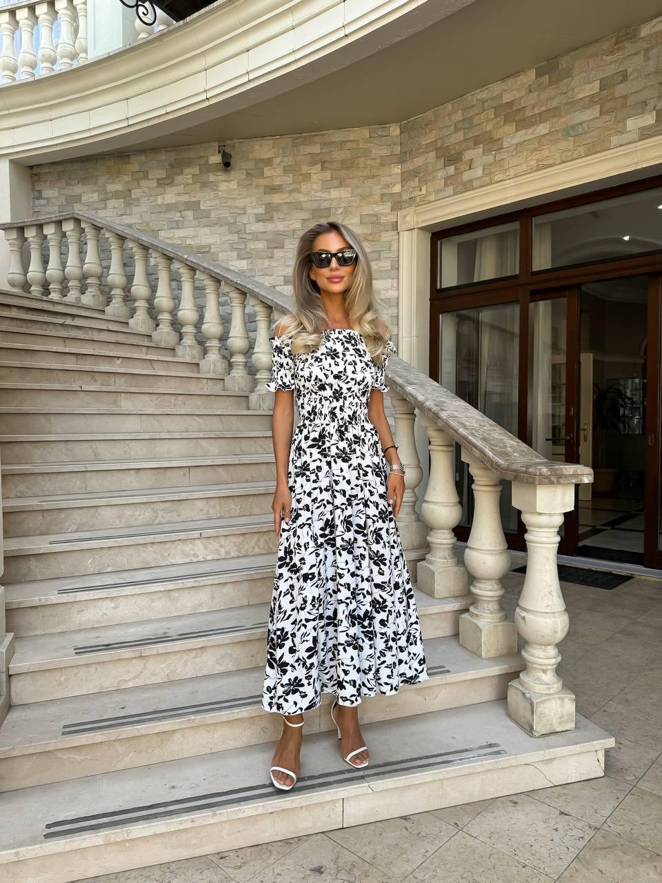 Платье женское софт XL Белый (С1499-5528/Д)