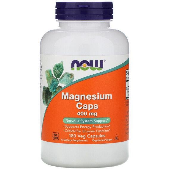 Микроэлемент Магний NOW Foods Magnesium 400 мг 180 Veg Caps (NOW-01283)