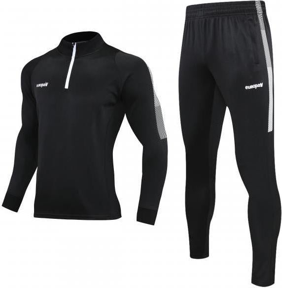 Костюм спортивный Europaw Limber Up 2101 Short zipper M Черно-белый (europaw513)