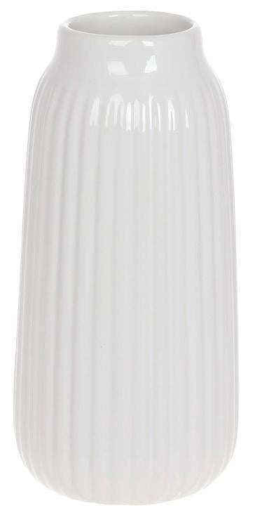 Ваза керамическая Stone Flower Марго 10x21 см Белый