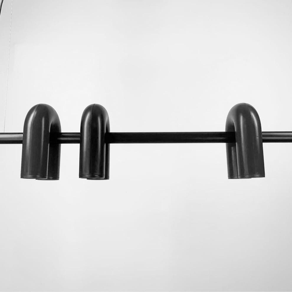 Люстра дизайнерська Circus Ago видовжена Чорний (MJ 18L-1220 BK) - фото 2 Люстра дизайнерська Circus Ago видовжена Чорний (MJ 18L-1220 BK) - фото 2