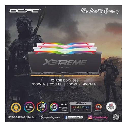 Оперативная память OCPC DDR4 MMX3A2K16GD436C18RE 16 Gb 3600 MHz 2х8 Gb X3 R Gb Red Kit (575026) - фото 2