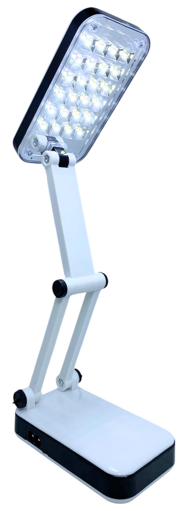 Лампа на акумуляторі світлодіодна LED настільна розкладна трансформер заряджання від мережі LH-666 Білий - фото 3 Лампа на акумуляторі світлодіодна LED настільна розкладна трансформер заряджання від мережі LH-666 Білий - фото 3