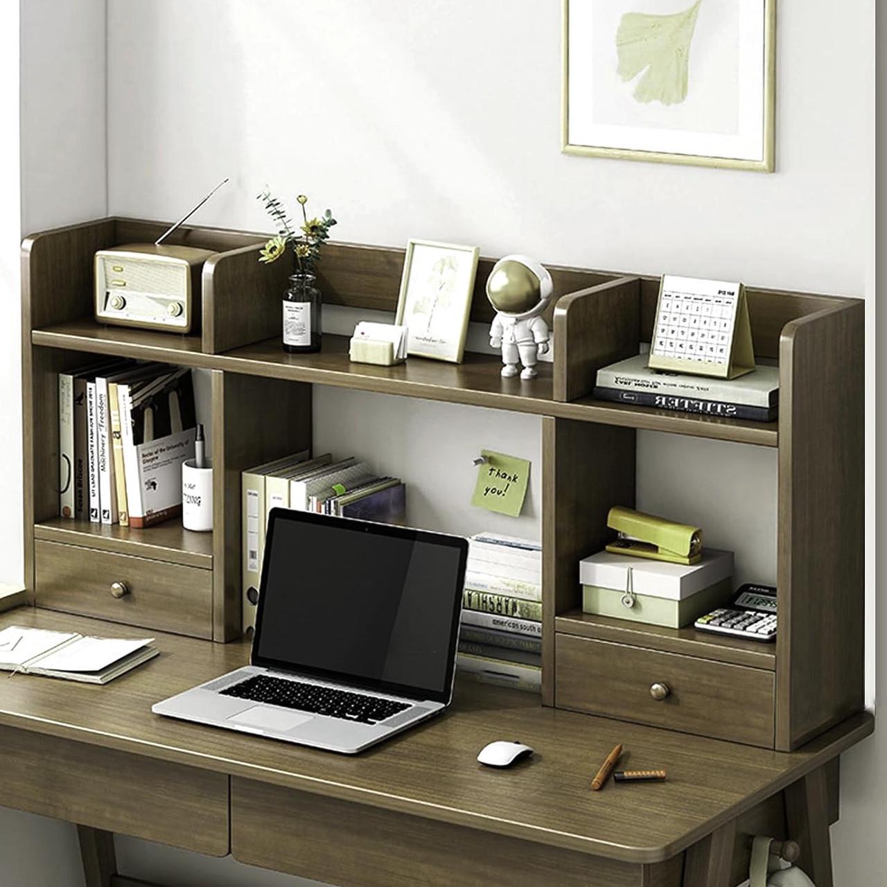 Полка-надстройка настольная из дерева Райбен палисандр (АКД-003802)