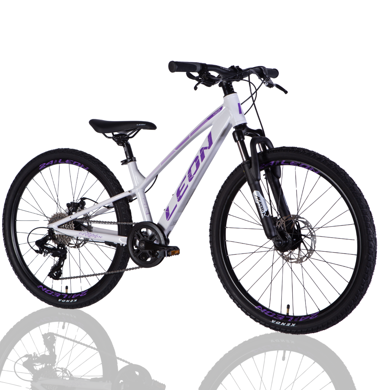 Велосипед подростковый Leon SUPER JUNIOR DD CS AL 24" 12" 2025 Белый/Сиреневый - фото 1 Велосипед подростковый Leon SUPER JUNIOR DD CS AL 24" 12" 2025 Белый/Сиреневый - фото 1