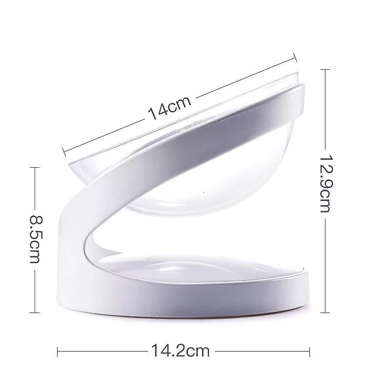 Миска для кошек и маленьких собак TRYshop под углом 200 мл Белый (1706557075) - фото 9