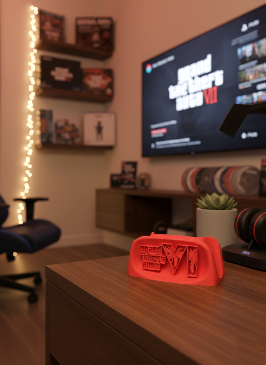 Подставка для контроллера PS5 DualSense в стиле GTA VI (0841)