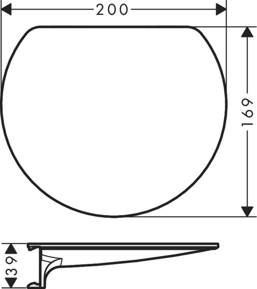 Полиця настінна пластикова Hansgrohe WallStoris 27915700 Білий (145319) - фото 2 Полиця настінна пластикова Hansgrohe WallStoris 27915700 Білий (145319) - фото 2