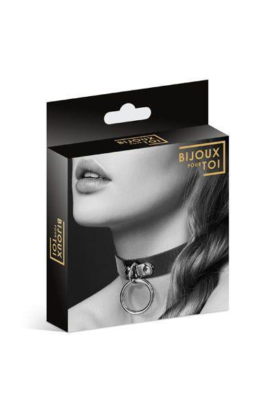 Чокер Bijoux Pour Toi Fetish з кільцем для голови Black