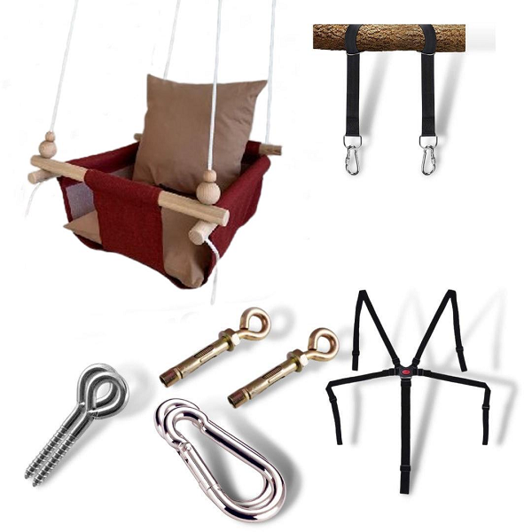 Детская качеля Infancy Карамель Бордовый (10072943) Детская качеля Infancy Карамель Бордовый (10072943)