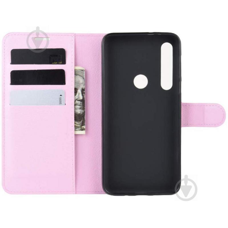 Чохол-книжка Litchie Wallet для Motorola One Macro / Moto G8 Play Pink (hub_lIWi01878) - фото 6