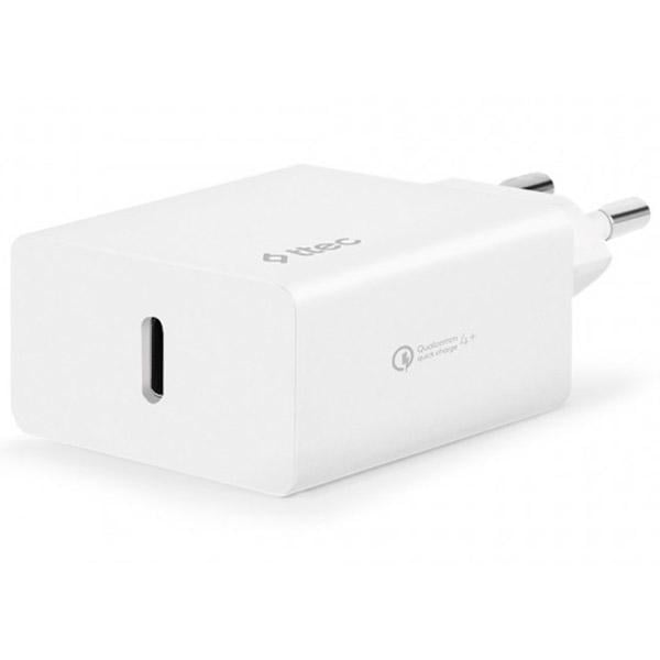 Зарядний пристрій Ttec SmartCharger USB-C 18 Вт дротовий 2SCS22B Білий (29517900)