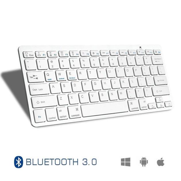 Клавіатура Keyboard X5 ART-3710 Bluetooth тонка Білий (2134436621) - фото 2