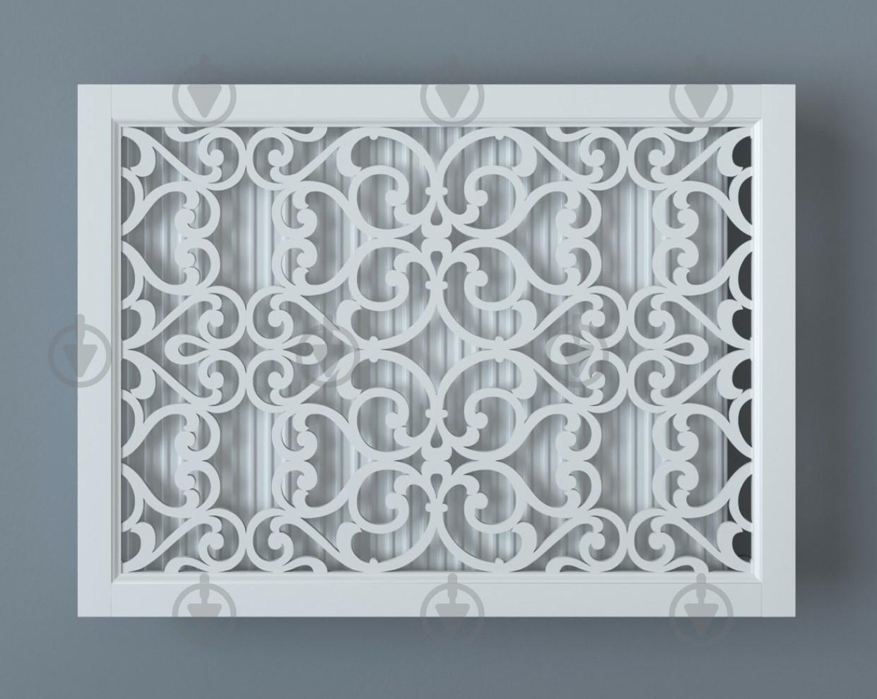 Экран-решетка декоративная на батарею отопления R54-F70 Белый (26059173) - фото 2 Экран-решетка декоративная на батарею отопления R54-F70 Белый (26059173) - фото 2