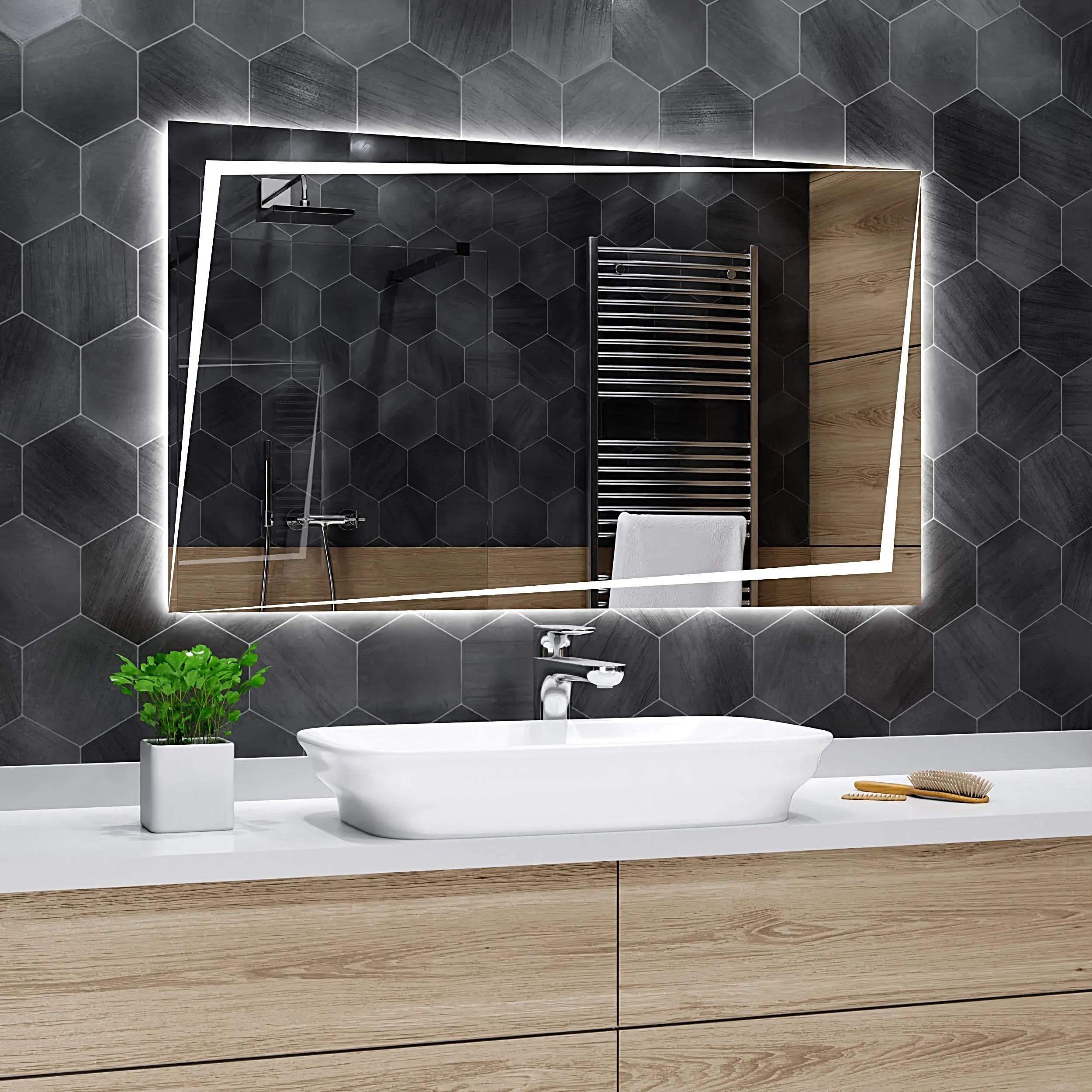 Зеркало Dim Dzerkal PESARO с LED-подсветкой 80х70 см (3314)