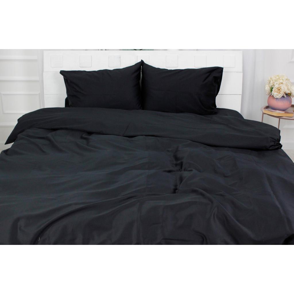 Комплект постельного белья MirSon Premium 0055 Pearl Сатин 2х160х220 см Black (2200001717855)
