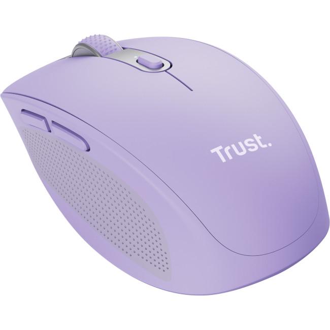 Мышь компьютерная Trust Ozaa Compact Multi-Device Wireless беспроводная 3200 dpi Фиолетовый (25384)